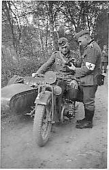WW2 photo of BMW-R11 in France