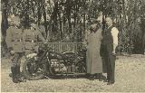 85k WW2 photo of BMW-R61, police plate, Holland