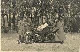 88k WW2 photo of BMW-R61, police plate, Holland