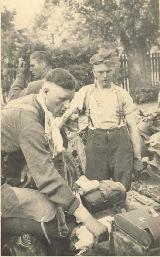 67k WW2 photo of early BMW-R12 sidecar, 9th company of 25th Infantry Regiment