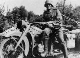 28k WW2 photo of BMW-R12 Wehrmacht gespann