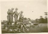 18k WW2 photo of BMW-R12 Wehrmacht solo