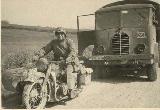 44k WW2 photo of BMW-R12 Wehrmacht gespann, Matford F917WS