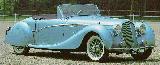 40k photo of 1938 Delahaye 135 cabriolet by Figoni et Falaschi