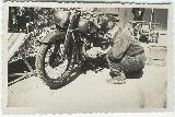 46k WW2 photo of Luftwaffe DKW-NZ350 in Weimar