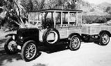 19k photo of 1924 Ford T depot hack with trailer