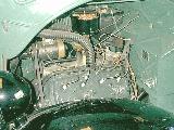 64k photo of 1937 Ford V8 panel van, engine