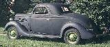 40k photo of 1935 Ford DeLuxe 3-window coupe of Aubrey Bruneau