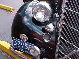 54k photo of 1935 Ford slantback fordor sedan, headlight