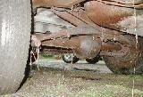 28k photo of 1936 Ford V8 panel delivery, rear axle