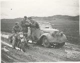 38k 1941 photo of Ford-Eifel Cabriolimousine, near Rymano, Poland