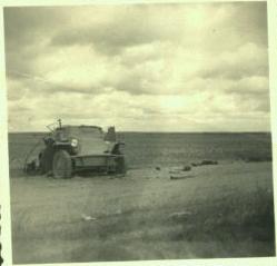 destroyed Sd. Kfz. 223, 13 IX 1941, near Jampol', Ukraine