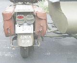 16k photo of 1942 Harley-Davidson WLA, rear lights