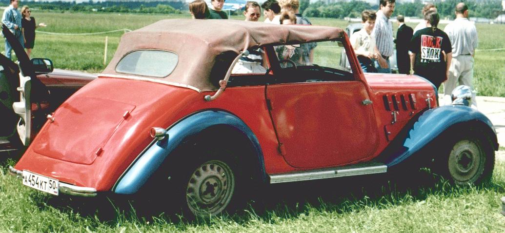 96k photo of Hansa1100 Cabriolet nonoriginal tent Hydraulical dampers