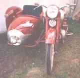 13k photo of 1953 Jawa 250 with Duna sidecar