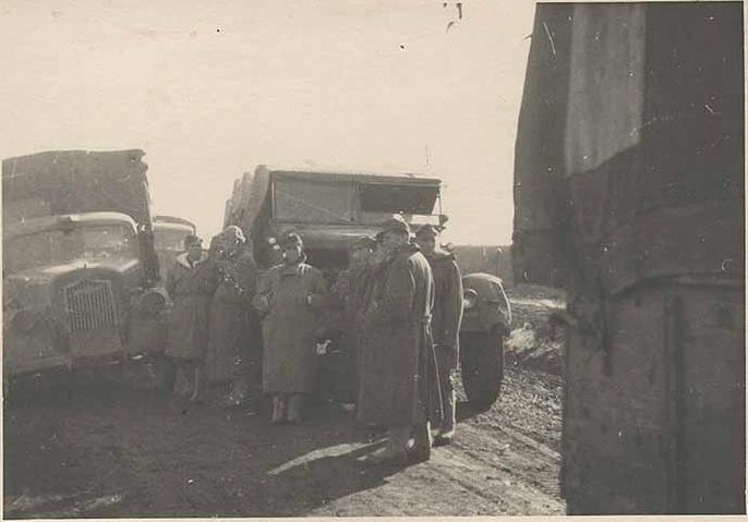 43k photo of Sd Kfz 7 Typ m 11 and Opel Blitz USSR Kaukasus 1943