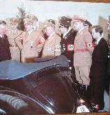 42k photo of Ferdinand Porsche showing KdF-Wagen cabriolet to Hitler, 1939 IAA Berlin