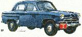 76k image of 1955 Moskvich-402 prototype