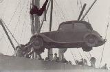 28k 1940? photo of Mercedes-Benz 170V Cabriolimousine of Wehrmacht, unloading in Trondheim