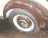 39k photo of 1940 Mercedes-Benz 170V Cabriolet B, rear wheel