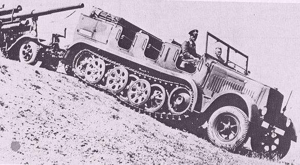MercedesBenz DB m 8 SdKfz7 19341935 halftrack 8ton gun tractor and 