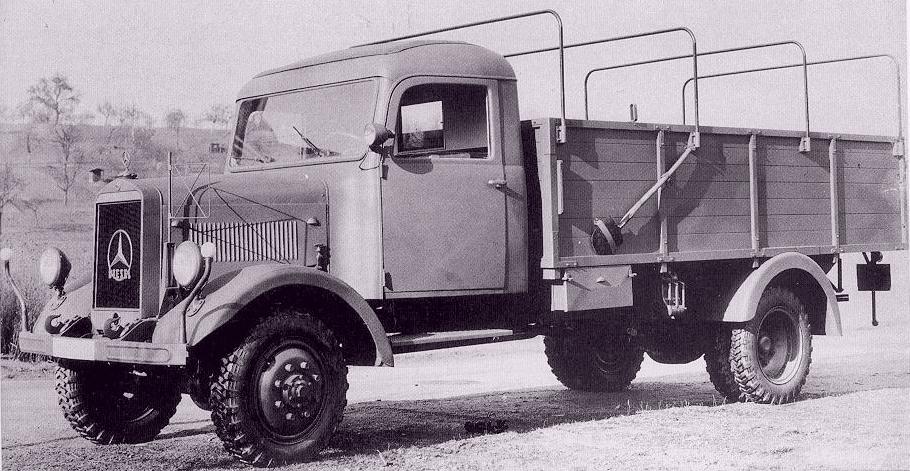 MercedesBenz L3000A 4x4 302ton 4cyl diesel 75hp 19401943 units 