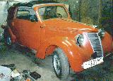 80k photo of 1939 model NSU-FIAT 1100 cabriolet, non-original axles