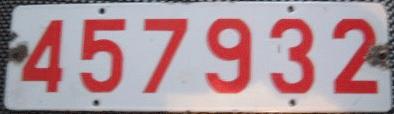 1938 автомобильный передний номер