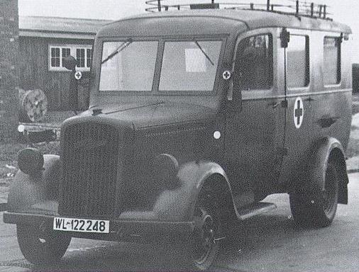 OpelBlitz Typ 2532 Data for pre1945 cargo 