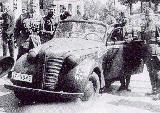 67k photo of Opel-Olympia OL38, 2-door Cabriolimousine of Wehrmacht with Westfalia civilian numbers