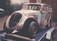1940 Peugeot 202 wooden brake