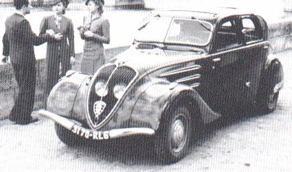 1938-1942 Peugeot 402B Legere Car Photo Spec Info ATLAS CARD 1939 1940 1941 