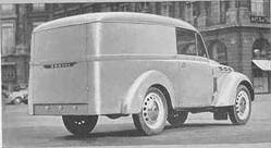 1939 prospect of Renault Juvaquatre AGZ camionette