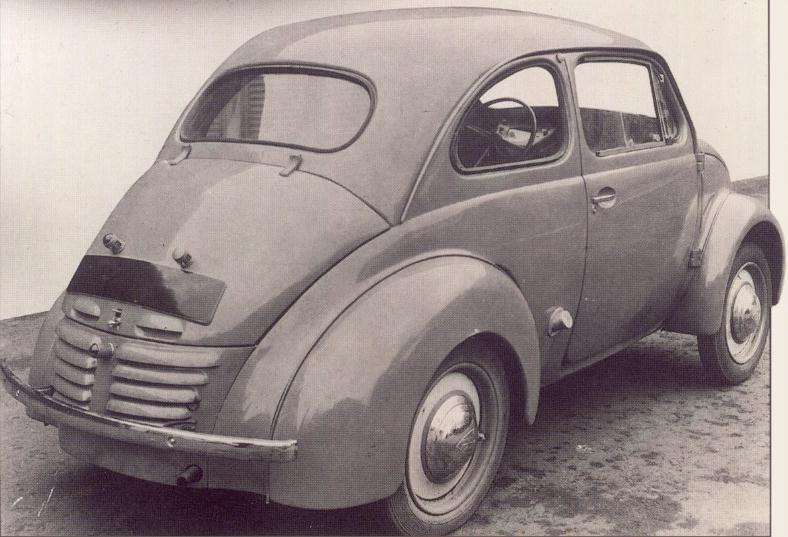 Renault 4CV first prototype 1942 63k b w image