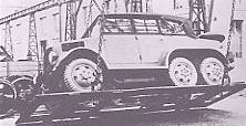 Tatra-93 short passenger cab command car, slope test