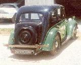 23k photo 1936 Вулзли 12 4-дверный (6-лайт) дэ люкс (санруф, слайдинг хид) салон