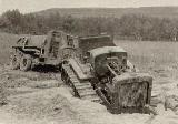 48k WW2 photo of Stalinec S-65 and ZiS-6 tank