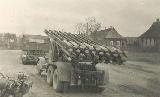 14k WW2 photo of ZiS-6 BM-13 rocket launcher, captured by Wehrmacht, in Znameskoje, USSR